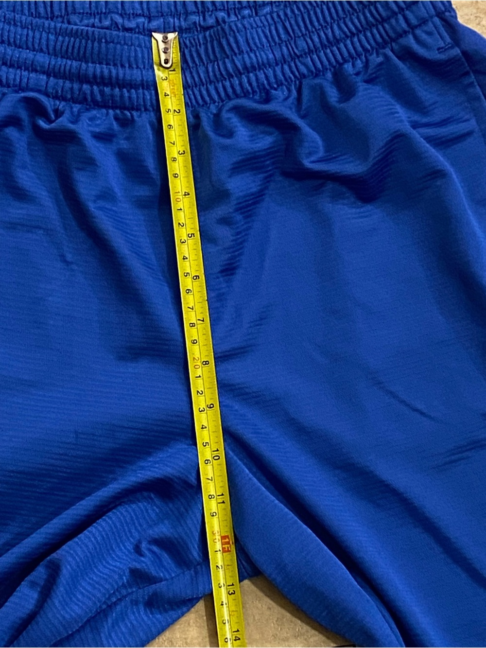 Nike Men's Royal Blue Long Dri-FIT Athletic Shorts Shiny Y2K - Picture 7 of 10